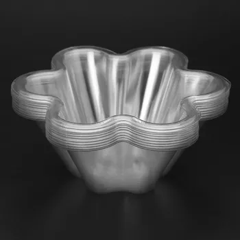 Plastová miska ve tvaru květu 10 ks