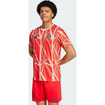 Fotbal ADIDAS Předzápasový dres FC Bayern L ČERVENÁ