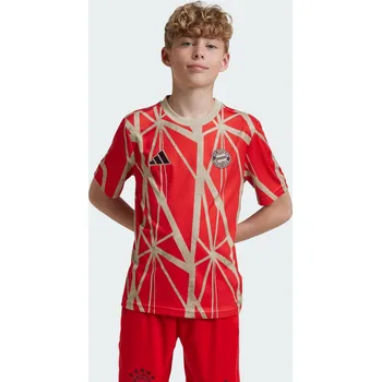 ADIDAS Dětský předzápasový dres FC Bayern 10 LET ČERVENÁ