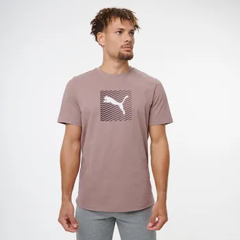 Pánské tričko DECATHLON Pánské tričko s krátkým rukávem bavlněné M KAŠTANOVÁ