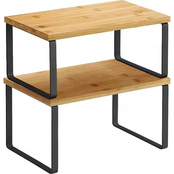 police Police na koření Gockowiak dřevěná černá dub postaršený 3 úrovně