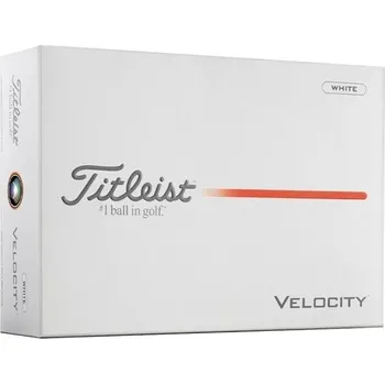 Golfový míček TITLEIST Velocity golfové míčky včetně potisku loga Množství: 12 ks + Dárková krabička týček