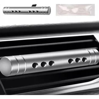 Vůně do auta Osvěžovač Vzduchu do Auta Jednoduchý Elegantní Hliníkový - STŘÍBRNÁ BARVA