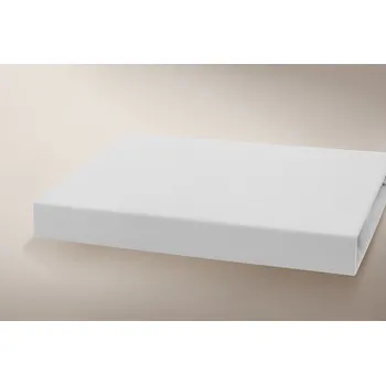 Prostěradlo Kneer Prostěradlo Single Jersey Weiss Rozměr: 180x200 cm - loznice21.cz