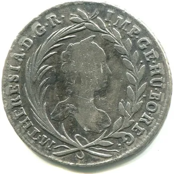 Marie Teresie. 20 Kreuzer 1755. Wien. Ag.