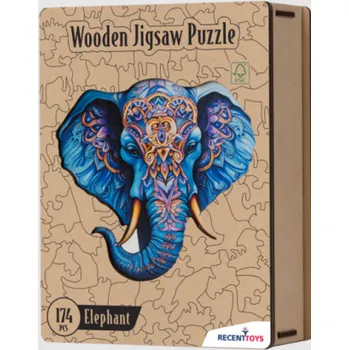 Puzzle RECENTTOYS Dřevěné puzzle - Slon