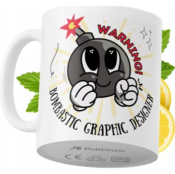 Hrnek Polidraw Hrnek Polidraw Grafický designér na Preze, keramický, 330 ml