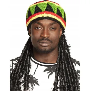 Čepice Boland paruka dlouhé vlasy černá