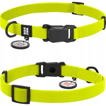 Obojek pro psa Vodotěsný obojek pro psa, magnetická spona fastex, limetkový, velikost M