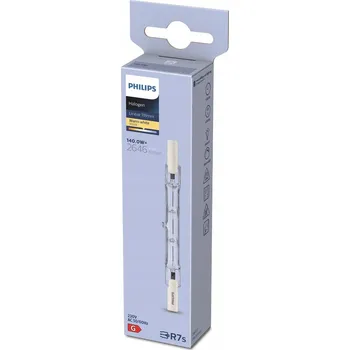 Žárovka Philips Halogenová žárovka R7s 118 mm 140W, STMÍVATELNÁ, 230 V, teplá bílá, 3000 K
