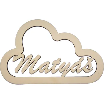 Dřevěná hračka Obláček s vlastním jménem