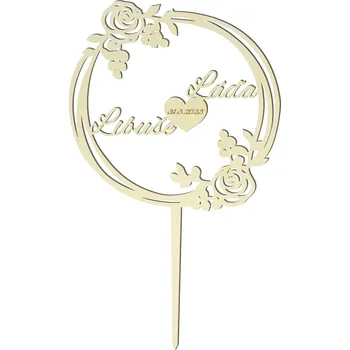 Svatební dekorace Svatební výzdoba - zápich se jmény