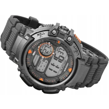 Hodinky Sportovní hodinky šedé pánské digitální vodotěsné s alarmem