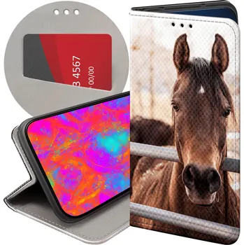 Pouzdro na mobilní telefon Flipové pouzdro Hello Case pro Apple iPhone 13 Pro Max hnědé