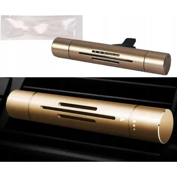 Vůně do auta Osvěžovač Vzduchu do Auta Jednoduchý Elegantní Hliníkový - SVĚTLÉ ZLATO Regulovatelný