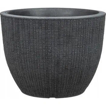 Květináč Květináč 29 cm plast černý