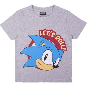 Pánské tričko Tričko Sonic šedé vel. 140