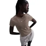 Dámské triko Nike SPORTSWEAR CHILL KNIT XL Hnědá, Béžová