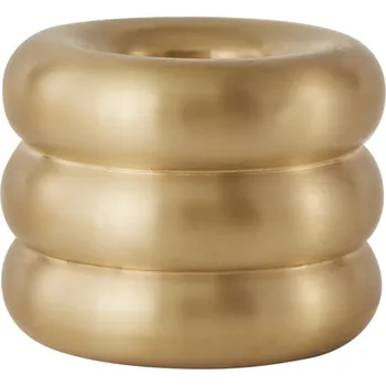 Svícen OYOY, Svícen Savi pro klasickou svíčku, 4 cm, kartáčovaná mosaz - Formadore