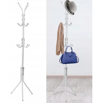 Věšák STOJACÍ VĚŠÁK NA OBLEČENÍ KOVOVÝ S 9 HÁČKY