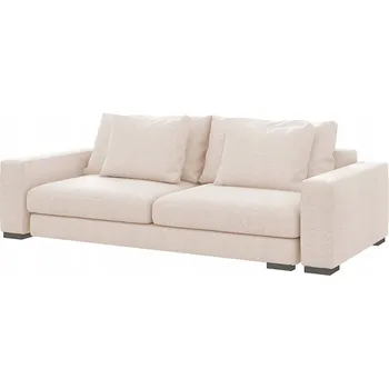 Pohovka Dvoumístná pohovka Mia krémová v látce se snadným čištěním