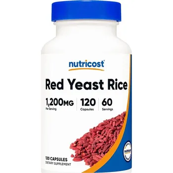 Fitness strava Nutricost Red Yeast Rice Capsules 1200 mg 120 kapslí