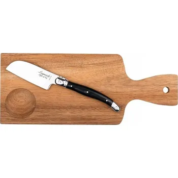 Kuchyňský nůž Nůž na sýr Laguiole Santoku Premium Line s prkénkem