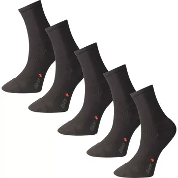 Dámské ponožky 5 pack ponožek Matex Diabetes 404 černá