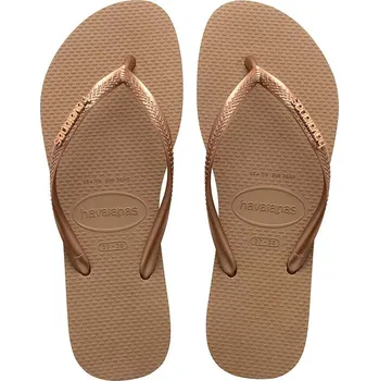 Dámské žabky Žabky Havaianas SLIM LOGO 4119875.3581 zlatá GLD, EUR 37/38