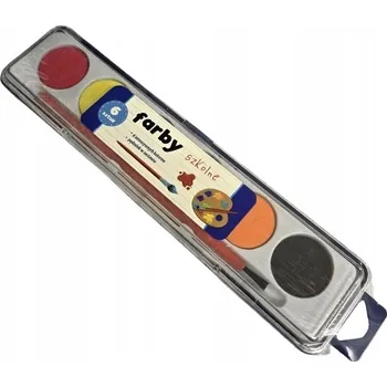 Vodová barva JOINCO Akvarelové barvy školní 6 barev + štětec