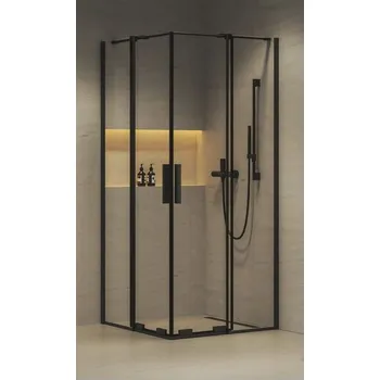 Ravak Roll Sprchový kout 80 x 80 cm, trasparent/černá X14V40300Z1