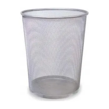 Odpadkový koš Odpadkový koš kovový Tres 10 l stříbrný