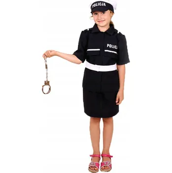 Karnevalový kostým KOSTÝM POLICISTKA 110-116 DĚTSKÝ KARNEVALOVÝ KOSTÝM 25234