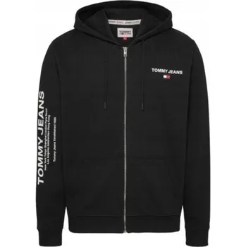 Pánská mikina TOMMY HILFIGER PÁNSKÁ MIKINA S KAPUCÍ TJM REG ENTRY ZIP HOODIE ČERNÁ vel. M