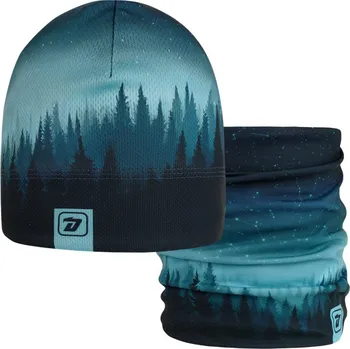 Čepice Dráče Set čepice a nákrčníku Tyrkysový les Velikost: M 52 - 54