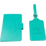 Sada obal na doklady + štítek na kufr Barva: Vínová