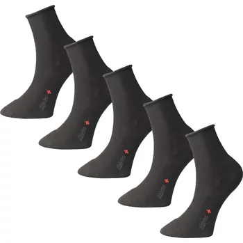 Dámské ponožky 5 pack zdravotních ponožek Matex Diabetes 377 černá