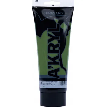 Vodová barva Akrylová Barva Renesans 17 chromově zeleň 200 ml