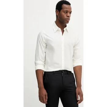 Pánská košile Bavlněná košile Armani Exchange XM001587.AF16631.NOS béžová 01X, vel. XXL