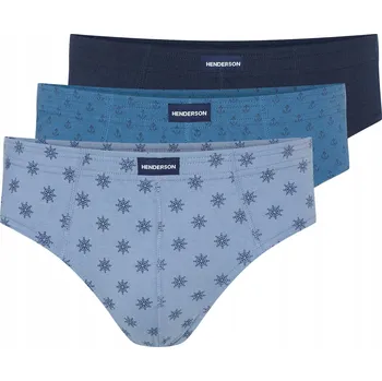 Slipy Pánské slipy Classic 3-pack Henderson | odstíny modré XL