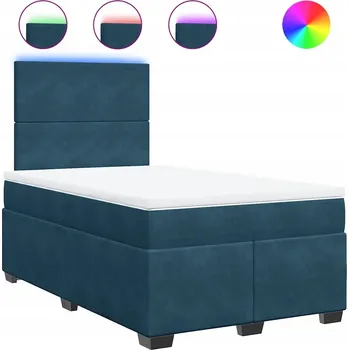 Postel Čalouněná jednolůžková postel VidaXL 120x190 modré odstíny