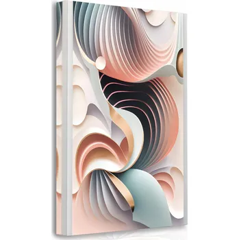 Obraz OBRAZ NA PLÁTNĚ NA ZEĎ Abstrakce 3D 50x70 cm