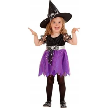 Karnevalový kostým Kostým čarodějnice, kostým čarodějnice, halloweenský Šaty Kostým 98