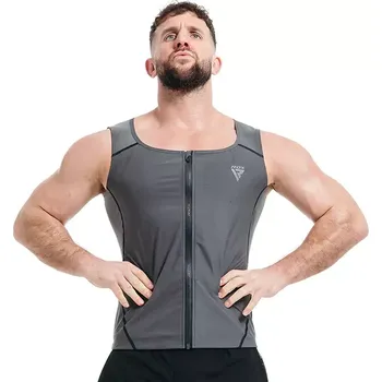 Pánská vesta RDX Sauna vesta pánská SWEAT VEST M2, šedá L