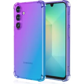 Pouzdro na mobilní telefon Kryt Samsung A26 5G Shock duhový fialovo-modrý (obal neboli pouzdro na Samsung A26 5G)