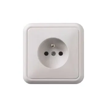 Elektrická zásuvka Zásuvka 230V/16A IP20 na omítku PANELÁK, bílá