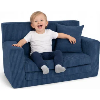 Pohovka Pohovka Fortisline ROSALIA 83 x 112 cm, modrý manšestr