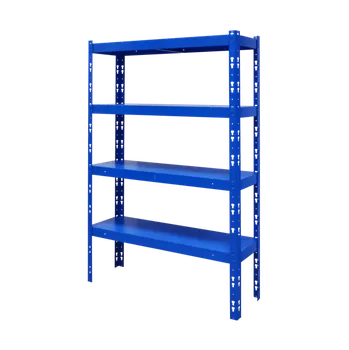 Dílenský regál ZLKL Průmyslové regály kovové 1500 x 1000 x 300 mm, modrý P00164-7