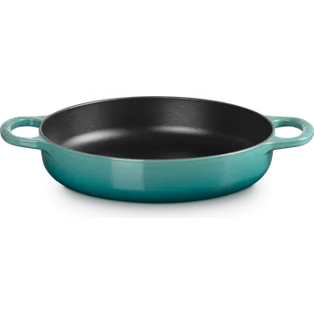 Pánev Le Creuset, Litinová pánev Signature, 28 cm, bleu riviera - Formadore
