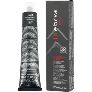 Barva na vlasy Inebrya Color TOBACCO Hair Colouring Cream ( tabákové ) - Profesionální barva na vlasy 100 ml - 8/73 Light Blonde Brown Golden